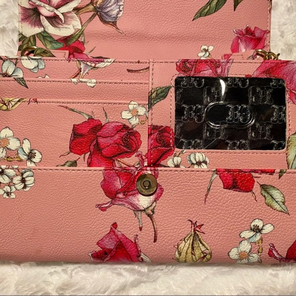 Betsey Johnson Pink Floral Crossbody with Chain - Picture 10 of 16